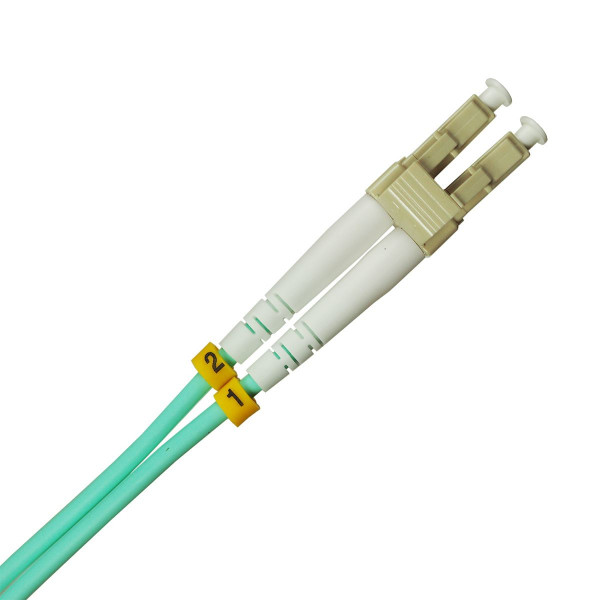 Коммутационный шнур оптический BNH Tight Buffer, Duplex LC/LC (UPC/UPC), OM3 50/125, LSZH, Ø 3мм, 2м, цвет: синий, (B660.2-LC-LC-OM3-2-LSZH)