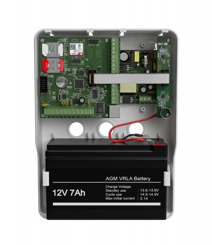 Панель охранная радиоканальная Mega v.3a в корпусе (под АКБ 1,2-7 Ач с БРП 12V 2,5А)