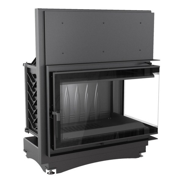 Угловая правая дровяная топка Kratki Oliwia/P/BS/DECO