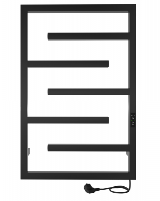 Электрический полотенцесушитель INDIGO Delos (el) 80/50 Черный муар