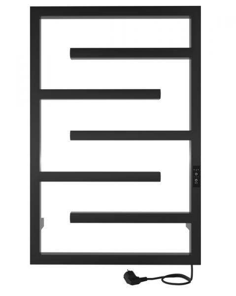 Электрический полотенцесушитель INDIGO Delos (el) 80/50 Черный муар