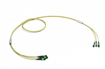 Коммутационный шнур оптический Eurolan, MTP/MTP, OS2 9/125, LSZH (нг(A)-HF), Ø 6,3мм, 100м, цвет: жёлтый, (43M-S2-72-M2-M2-100-0E-FFA-10)