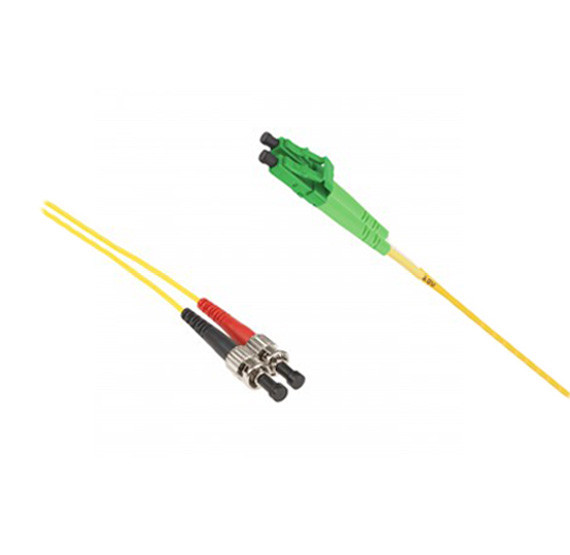 Коммутационный шнур оптический Hyperline, Duplex ST/LC (APC), OS2 9/125, LSZH, Ø 2мм, 5м, цвет: жёлтый, (FC-D2-9-LC/AR-ST/AR-H-5M-LSZH-YL)