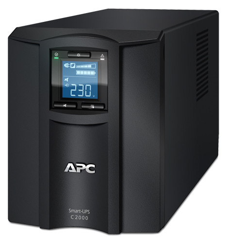 ИБП APC Smart-UPS C, 2000ВА, линейно-интерактивный, напольный, 170х440х216 (ШхГхВ), 230V,  однофазный, Ethernet, (SMC2000I)