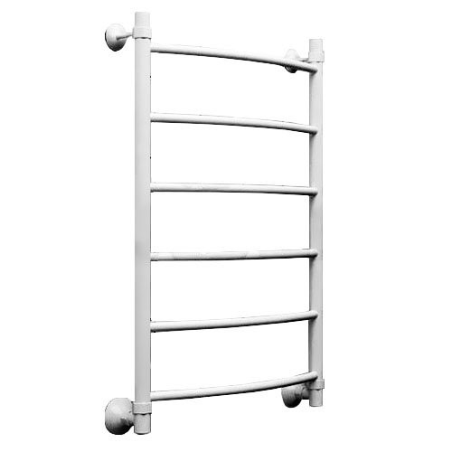 Водяной полотенцесушитель Ника ARC ЛД (Лесенка Дуга) белый 80х60 -6