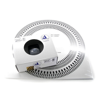 Шаблон + лампа для стробоскопа Clearaudio Stroboskop Testrecord+SPEED light source