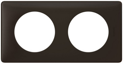 Рамка Legrand Celiane, 2 поста, 161х82х8,5 мм (ВхШхГ), универсальная, цвет: черная перкаль (LEG.066742)