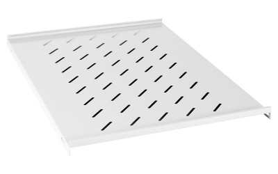 Полка Cabeus, перфорированная, стационарная, 1U, 35х450х700 мм (ВхШхГ), нагрузка до 45 кг, для стоек, с комплектом крепежа, цвет: серый