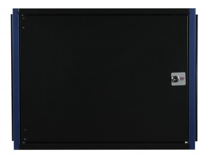 Шкаф телекоммуникационный настенный Datarex, 19", 9U, 357х600х450 мм (ВхШхГ), дверь: металл, боковая панель: сплошная съемная, разборный, цвет: чёрный