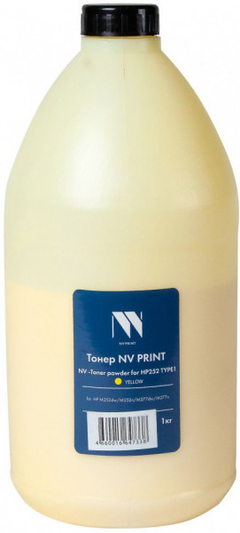 Тонер NV Print HP252-TYPE1-1KGY Yellow