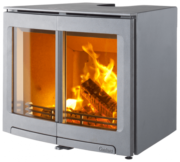 Топка Contura i5, двойная дверца, серый