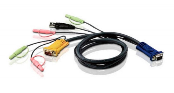 Шнур ввода/вывода Aten, USB (Type A), 5 м, с интерфейсом передачи звука, (2L-5305U)