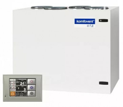Приточно-вытяжная вентиляционная установка Komfovent ОТД-R-1300-F-W/DH F7/M5 (L/A)