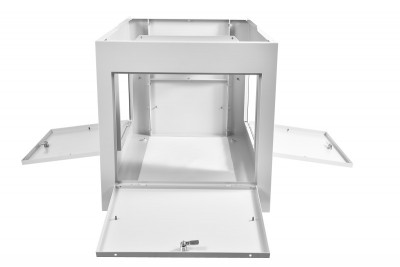 Цоколь (к шкафу) ЦМО, 300х1000х600 мм (ВхШхГ), для серии ШТВ-2, серый, оцинкованный