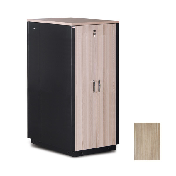 Шкаф телекоммуникационный напольный Lande SOUNDPROOF, IP20, 42U, 2110х750х1130 мм (ВхШхГ), дверь: двойная распашная, шпон, задняя дверь: металл, боковая панель: сплошная съемная, собранный, цвет: чёрный, (LN-SP-42U7511-M-BL)