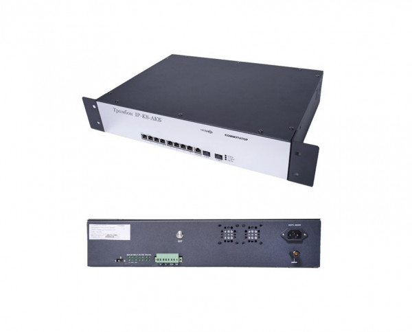 Коммутатор с PoE Тромбон-IP-K8-АКБ