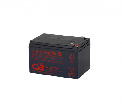 Аккумулятор для ИБП CSB Battery HR, 94,1х98х151 мм (ВхШхГ),  необслуживаемый свинцово-кислотный,  12V/, (HR 1251 W)