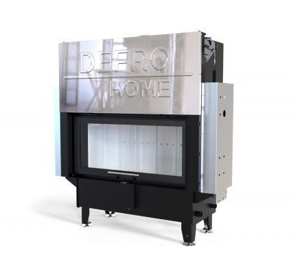 Фронтальная дровяная топка DEFRO HOME RIVA LA G SHORT, с водяным контуром, гильотина