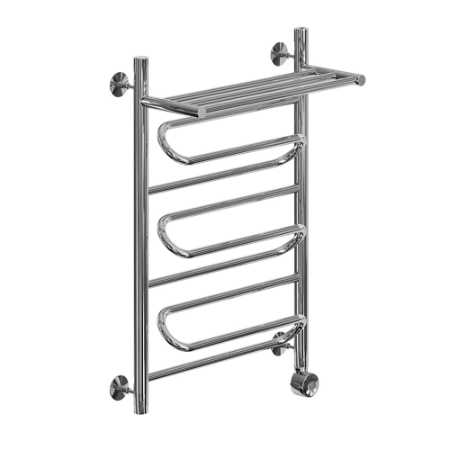 Электрический полотенцесушитель Ника ЛZ/ВП Электрическая Лесенка Зигзаг/Верхняя Полка 80х50 -3 прав