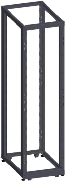 Монтажная стойка двухрамная раздвижная 19', 42U (600-1000) TRK-425510-R-BK