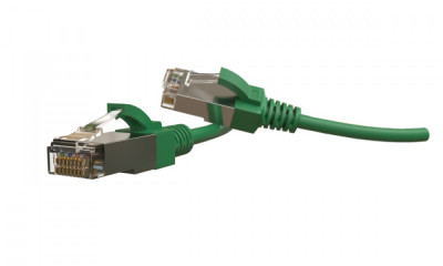 Шнур коммутационный Hyperline, кат. 6, экр., S/FTP, RJ45/RJ45, d 5,6 5м, LSZH, AWG28 зелёный, (PC-LPT-SFTP-RJ45-RJ45-C6-5M-LSZH-GN)