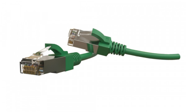 Шнур коммутационный Hyperline, кат. 6, экр., S/FTP, RJ45/RJ45, d 5,6 5м, LSZH, AWG28 зелёный, (PC-LPT-SFTP-RJ45-RJ45-C6-5M-LSZH-GN)