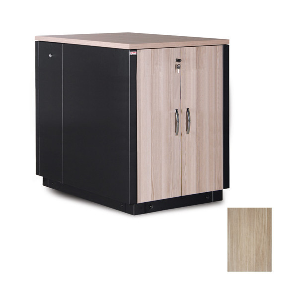 Шкаф телекоммуникационный напольный Lande SOUNDPROOF, IP20, 17U, 1000х750х1130 мм (ВхШхГ), дверь: двойная распашная, шпон, задняя дверь: металл, боковая панель: сплошная съемная, собранный, цвет: чёрный, (LN-SP-17U7511-M-BL)