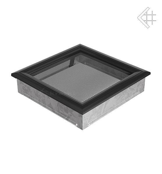 Вентиляционная решетка для камина Kratki 22х22 оскар черная 22OC