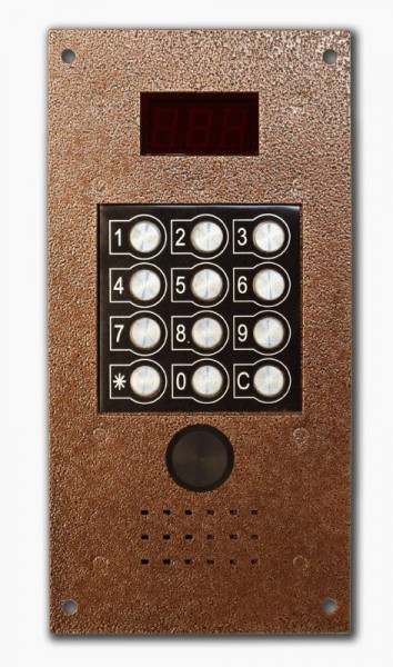 Блок вызова домофона PROV-EM (медный антик)