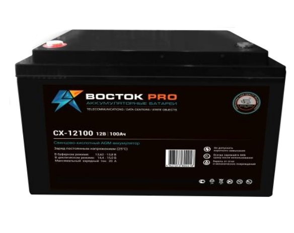 Аккумулятор герметичный свинцово-кислотный Восток СХ 12100
