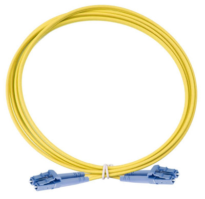 Шнур коммутационный Eurolan Tight Buffer, Duplex LC/LC, OS2 9/125, LSZH (нг(A)-HF), Ø 3,1мм, 15м, цвет: жёлтый, (41R-S2-LC-LC-15)