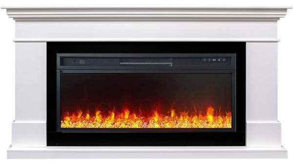 Линейный электрокамин Royal Flame California (белый) с очагом Vision 42 LED