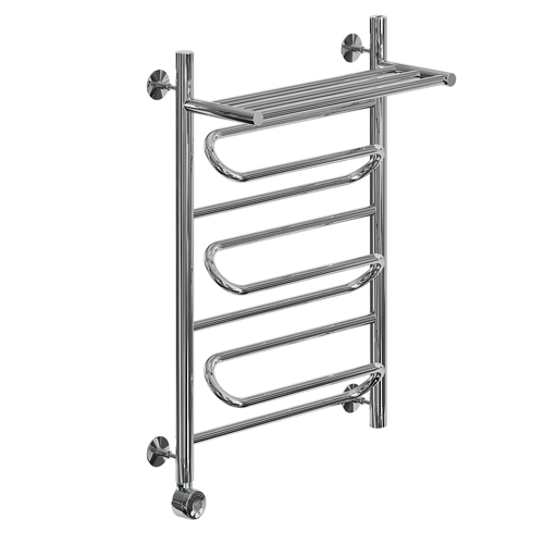 Электрический полотенцесушитель Ника ЛZ/ВП Электрическая Лесенка Зигзаг/Верхняя Полка 80х50 -3 лев