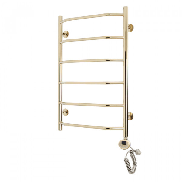 Электрический полотенцесушитель Domoterm Лаура П6 500x800 ER золото