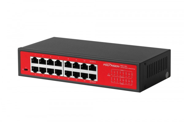 Коммутатор неуправляемый 16-портовый PND-16M