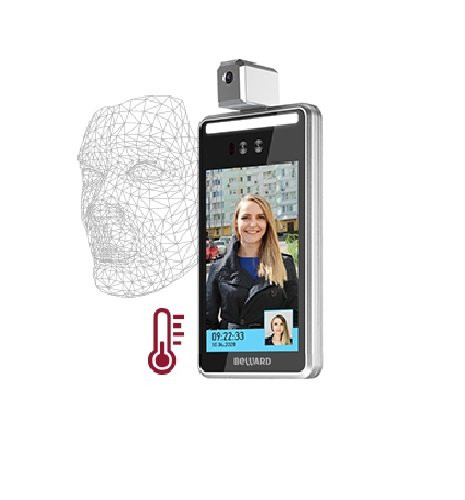 Биометрический терминал распознавания лиц с функцией измерения температуры тела TFR80-210T1