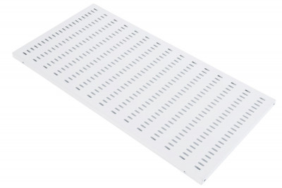 Полка ЦМО СВ-У, перфорированная, усиленная, 1U, 25х496х1000 мм (ВхШхГ), нагрузка до 100 кг, для шкафов и стоек, цвет: серый