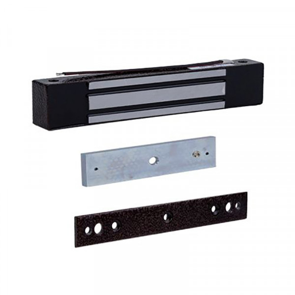 Электромагнитный замок AccordTec, накладной, с планкой, усилие удержания: 180 кг, ML-180KB, цвет: коричневый, (AT-02496)