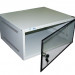 Шкаф телекоммуникационный настенный TWT Lite, 19", 4U, 279х600х450 мм (ВхШхГ), дверь: стекло, боковая панель: сплошная, разборный, цвет: серый