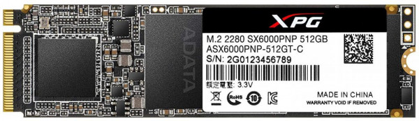 Накопитель SSD 512Gb ADATA XPG SX6000 Pro (ASX6000PNP-512GT-C)