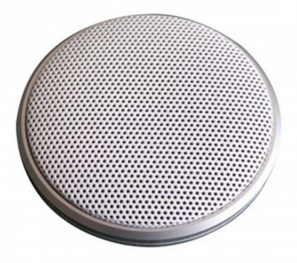 Микрофон HIKVISION, Ø64 мм, 20 мм В, для систем видеонаблюдения, материал: алюминий, цвет: белый