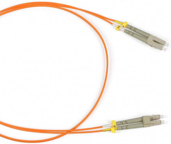 Патч-корд Hyperline FC-D2-50-LC/PR-LC/PR-H-50M-LSZH-OR, 50м