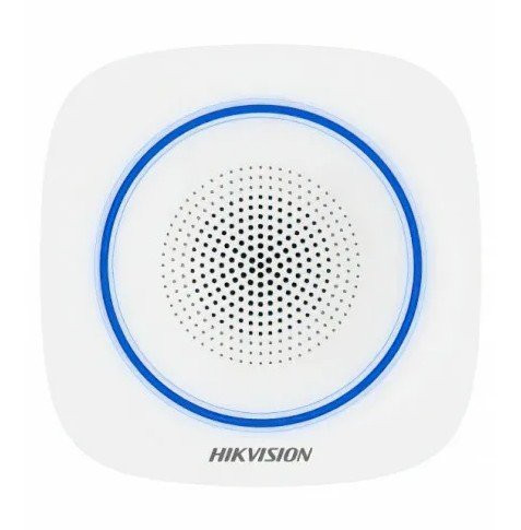 Оповещатель свето-звуковой радиоканальный DS-PS1-II-WE(RU) Blue indicator