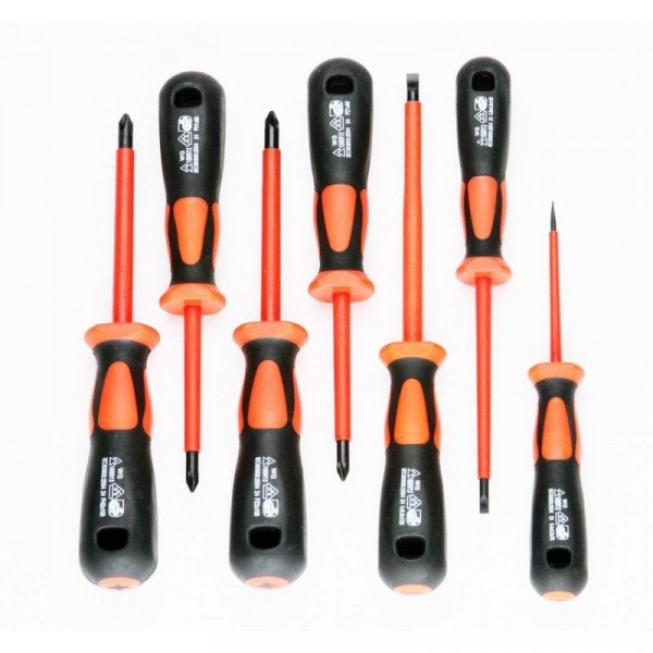 Набор диэлектрических отверток с профилями «шлиц»/Philips/Pozidriv НИО-5507