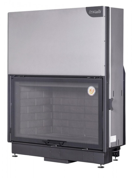 Фронтальная дровяная топка ЭКОКАМИН Вега 1200 принтинг черный шамот