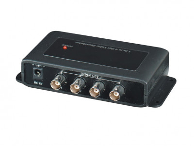 Распределитель SC&T, портов: 4, BNC, для видеосигнала, входы: BNC 1 порт, (CD104)