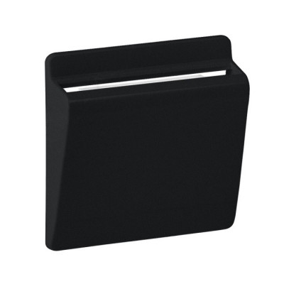 Лицевая панель для выключателя Legrand Valena Allure, 58х51 мм (ВхШ), кол-во клавиш: 1, цвет: чёрный, с ключом-картой, (LEG.755168)
