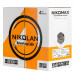 Кабель витая пара Nikolan, F/UTP, 4 пар., кат. 5е, проводник Ø 0,55мм, AWG24, LSZH (нг(A)-HF), 100МГц, 1м (барабан 305м), с разрывной нитью, тип прокладки: универсальный, цвет: чёрный