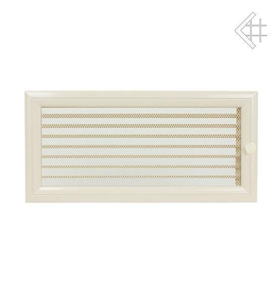 Вентиляционная решетка для камина Kratki 17х37 Оскар бежевая с жалюзи 37OKX