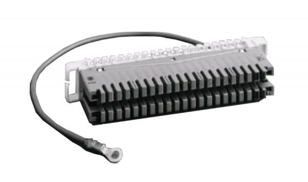 Плинт LSA Krone пар.38, заземления,  с кабельным гнездом для подключения к штифту